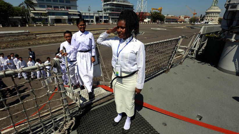 Perkuat Nasionalisme, Mahasiswa Baru Unitomo Kunjungi Koarmada - Bagian 3