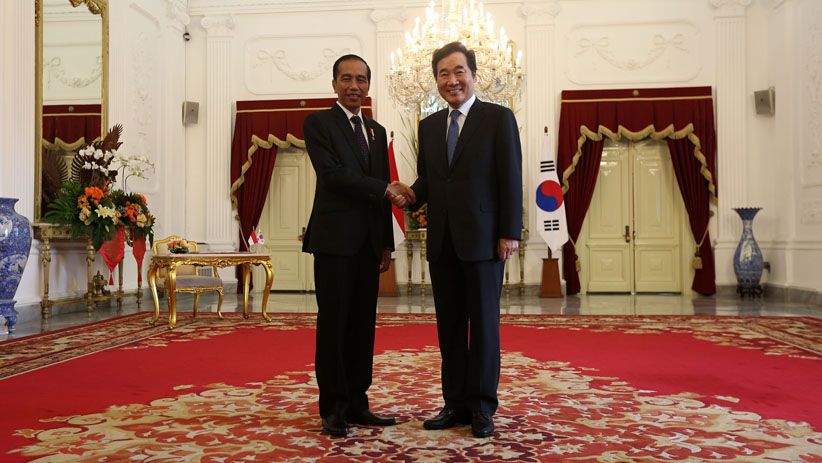 Presiden Jokowi Terima Kunjungan PM Korea Selatan di Istana Merdeka - Bagian 4