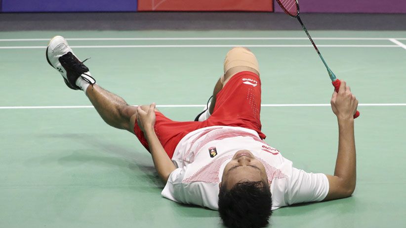Momen Perjuangan Anthony Sinisuka Ginting hingga Ditandu Tim Medis - Bagian 6
