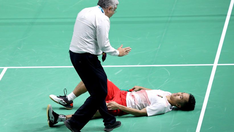 Momen Perjuangan Anthony Sinisuka Ginting hingga Ditandu Tim Medis - Bagian 5