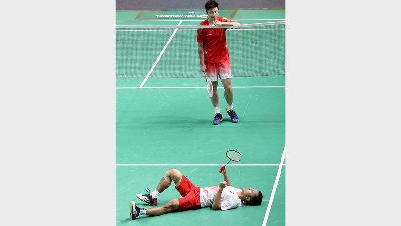 Momen Perjuangan Anthony Sinisuka Ginting hingga Ditandu Tim Medis - Bagian 7