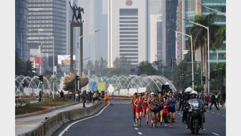 Foto-Foto Atlet Maraton Bersaing Raih Medali Asian Games 2018 - Bagian 6