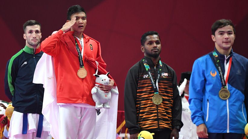 Karateka Rifki Ardiansyah Berhasil Menambah Medali Emas untuk Indonesia  - Bagian 2