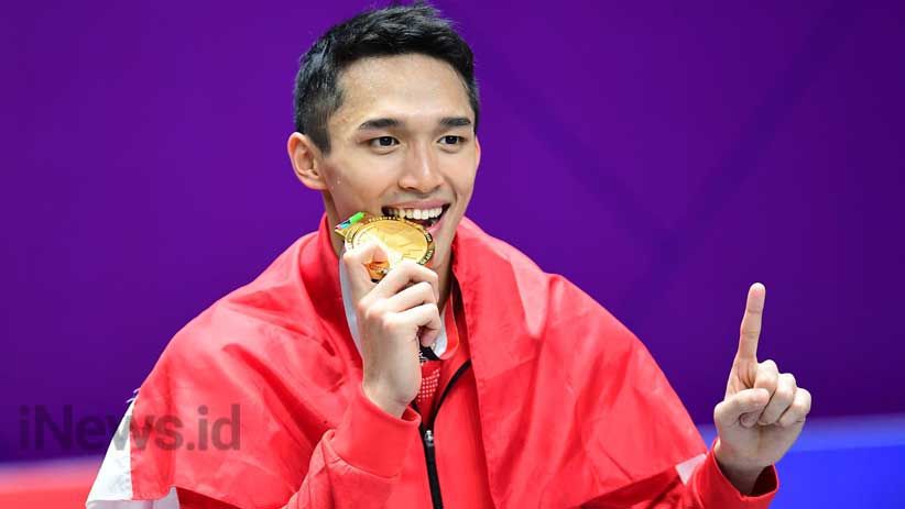 Sumbang Medali Emas ke-23, Jonatan Christie Pamer Badan Kekar - Bagian 4