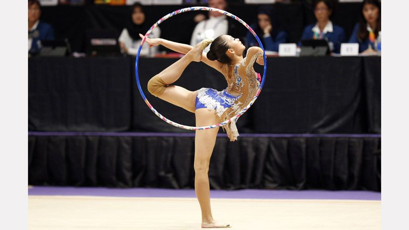 Aksi Atlet Cantik di Final Senam Ritmik Asian Games 2018 - Bagian 5
