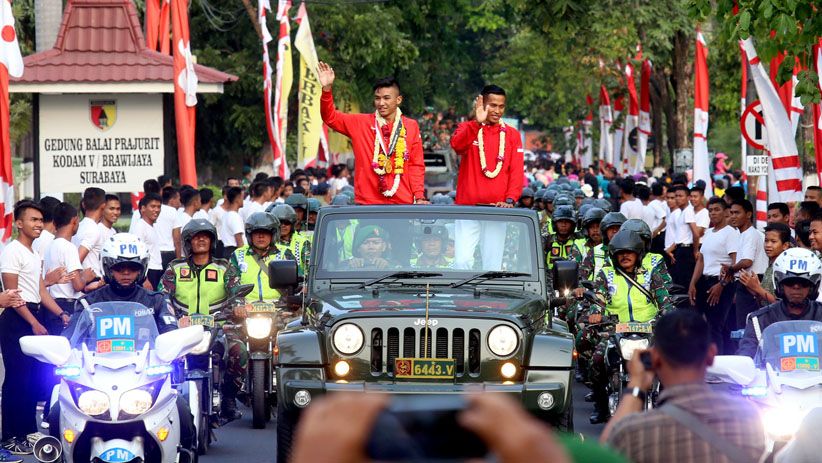 Prajurit Kodam V Brawijaya Peraih Medali Asian Games Disambut Bak Pahlawan - Bagian 3