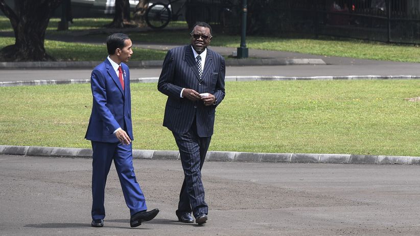 Presiden Jokowi Terima Kunjungan Presiden Namibia di Istana Bogor - Bagian 5