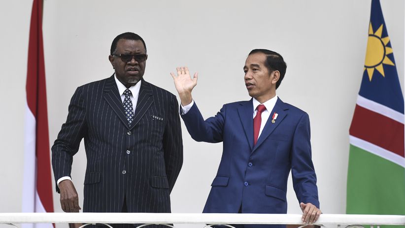 Presiden Jokowi Terima Kunjungan Presiden Namibia di Istana Bogor - Bagian 2