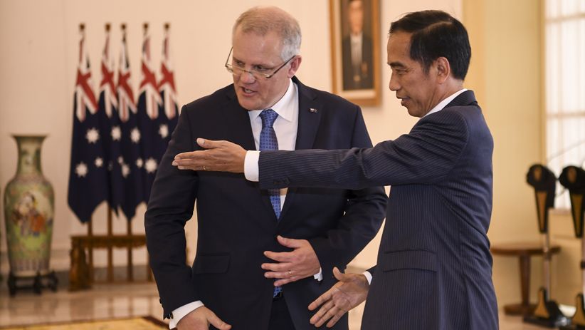 Presiden Jokowi Terima Kunjungan PM Australia Scott Morrison di Istana Bogor - Bagian 1