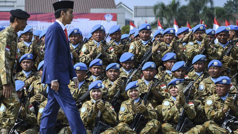 Presiden Jokowi Lepas Kontingen Garuda TNI Penjaga Perdamaian - Bagian 4