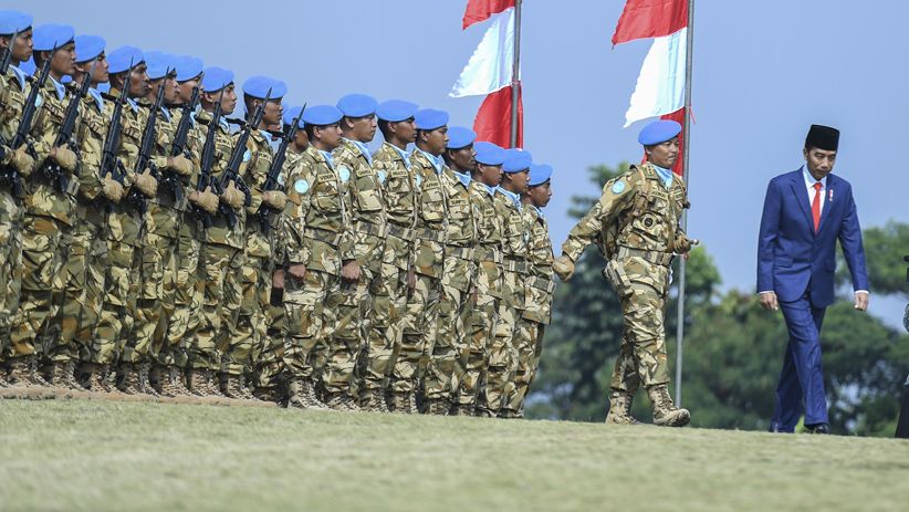 Presiden Jokowi Lepas Kontingen Garuda TNI Penjaga Perdamaian - Bagian 2