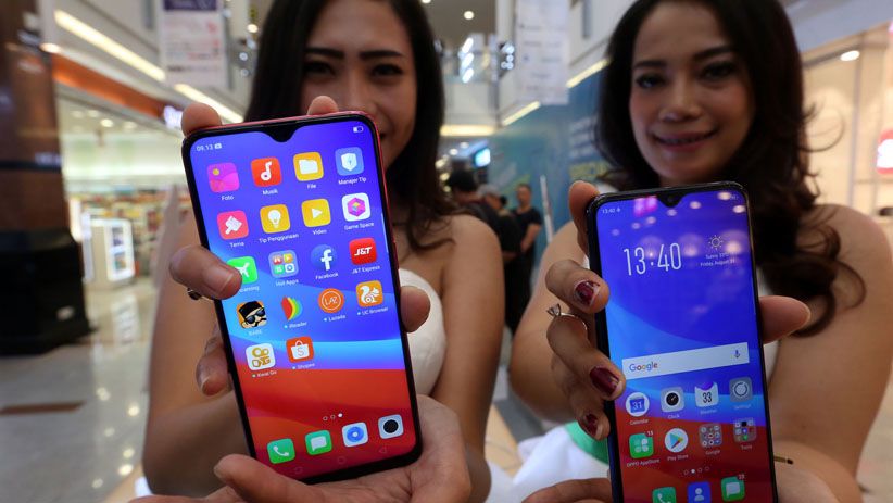 Oppo F9 Ramaikan Pasar Ponsel Surabaya - Bagian 1
