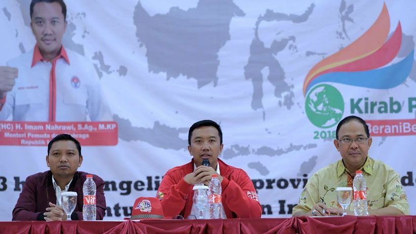 Menpora Imam Nahrawi Berikan Pembekalan ke Peserta Kirab Pemuda 2018 - Bagian 4