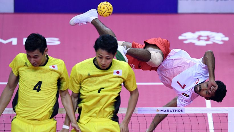 Sumbang Emas ke-31, Ini Aksi Tim Sepak Takraw Indonesia Kalahkan Jepang - Bagian 1