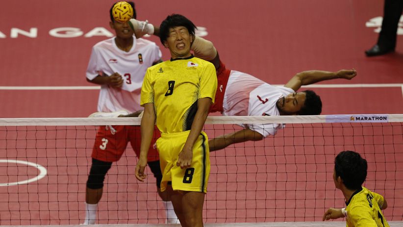 Sumbang Emas ke-31, Ini Aksi Tim Sepak Takraw Indonesia Kalahkan Jepang - Bagian 5