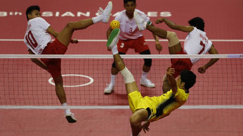 Sumbang Emas ke-31, Ini Aksi Tim Sepak Takraw Indonesia Kalahkan Jepang - Bagian 6