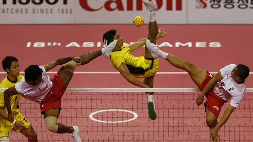 Sumbang Emas ke-31, Ini Aksi Tim Sepak Takraw Indonesia Kalahkan Jepang - Bagian 4