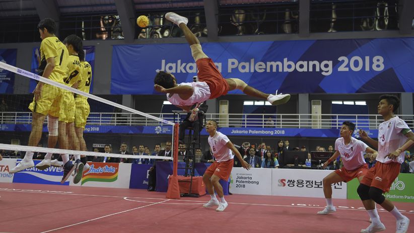 Sumbang Emas ke-31, Ini Aksi Tim Sepak Takraw Indonesia Kalahkan Jepang - Bagian 8