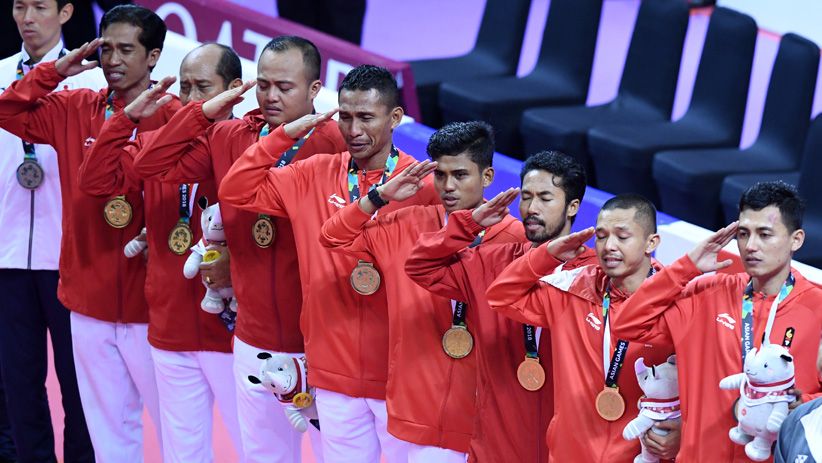 Sumbang Emas ke-31, Ini Aksi Tim Sepak Takraw Indonesia Kalahkan Jepang - Bagian 10