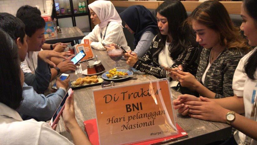 BNI Traktir Anak Milenial Di Hari Pelanggan Nasional