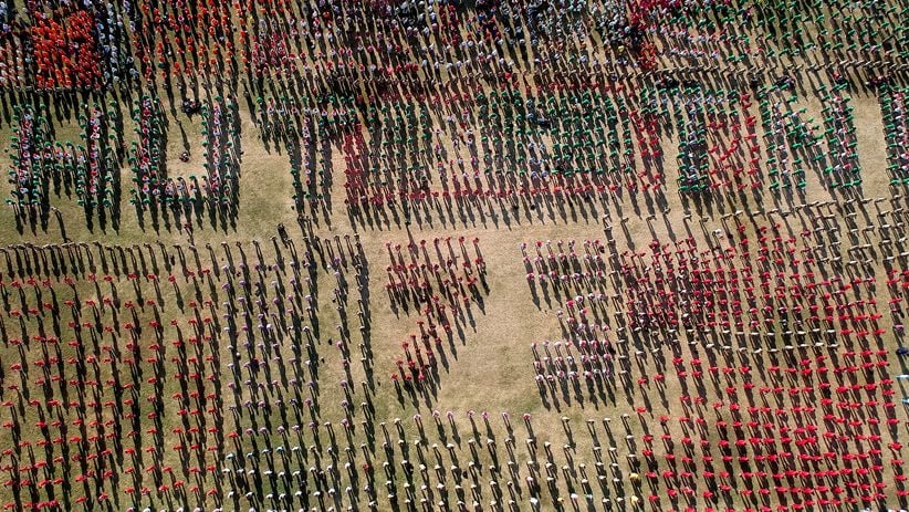 HUT ke-73 TNI, 7.000 Peserta Ikut Senam Gemu Famire di Gorontalo - Bagian 1