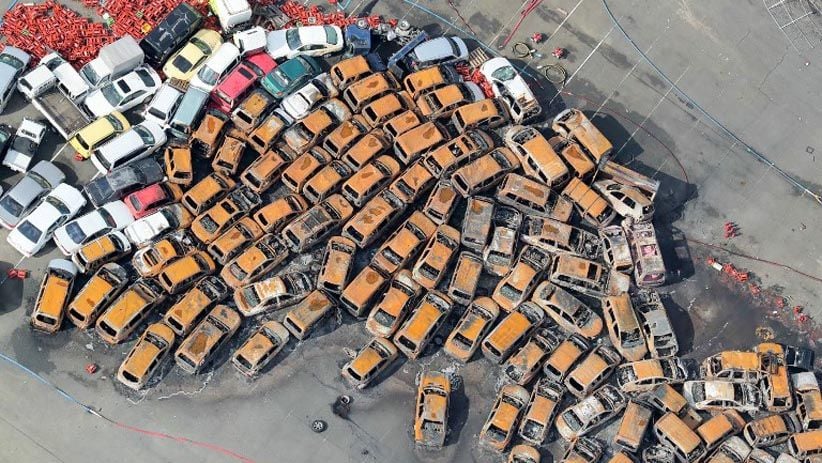 Jepang Dihantam Angin Topan Terkuat, Ribuan Kendaraan Rusak Parah - Bagian 2