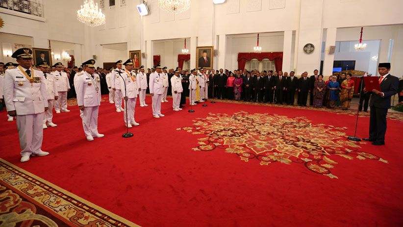 Potret 9 Gubernur dan Wakil Gubernur saat Pelantikan di Istana Negara - Bagian 1