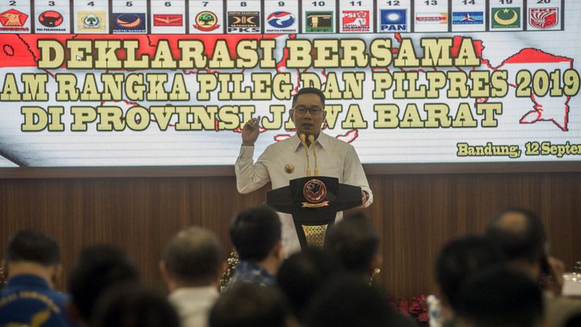 KPU, TNI-Polri dan Masyarakat Jawa Barat Deklarasi Damai Pemilu 2019 - Bagian 3