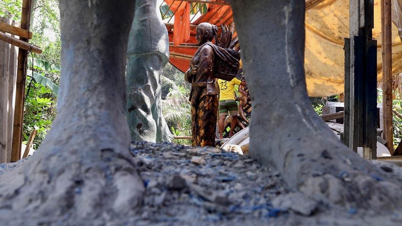 Melihat Proses Pembuatan Patung Raksasa di Tangerang Selatan - Bagian 4