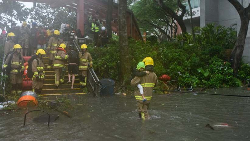 Bergerak dari Filipina, Ini Foto-Foto Badai Mangkhut Mengamuk di China - Bagian 1