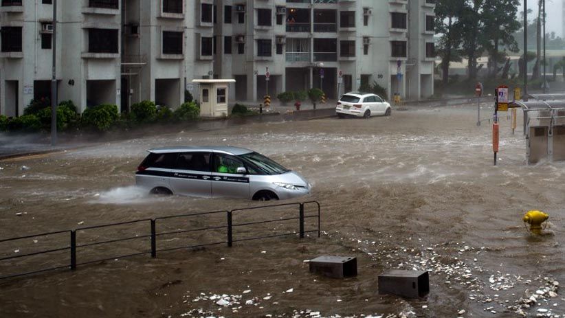 Bergerak dari Filipina, Ini Foto-Foto Badai Mangkhut Mengamuk di China - Bagian 7