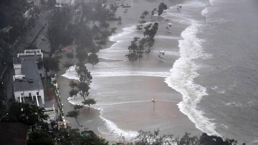 Bergerak dari Filipina, Ini Foto-Foto Badai Mangkhut Mengamuk di China - Bagian 3