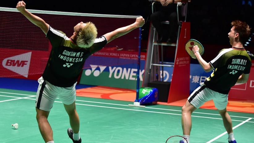 Ekspresi Kemenangan Marcus/Kevin Juara Jepang Open 2018 - Bagian 2