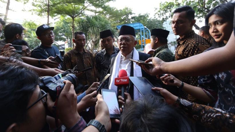 KH Ma'ruf Amin Tiba di Kantor Tim Kampanye Nasional - Bagian 3