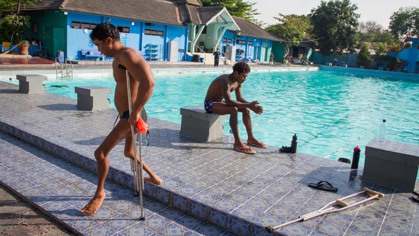 Melihat Semangat Atlet Asian Para Games 2018 Berlatih Renang - Bagian 2