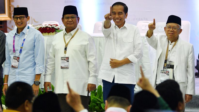 Momen Jokowi-Ma'ruf Amin dan Prabowo-Sandi Ambil Nomor Urut Capres - Bagian 5