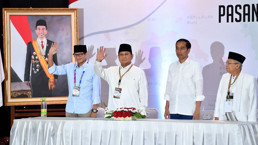 Momen Jokowi-Ma'ruf Amin dan Prabowo-Sandi Ambil Nomor Urut Capres - Bagian 3