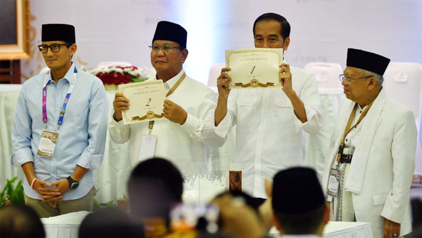 Momen Jokowi-Ma'ruf Amin dan Prabowo-Sandi Ambil Nomor Urut Capres - Bagian 2