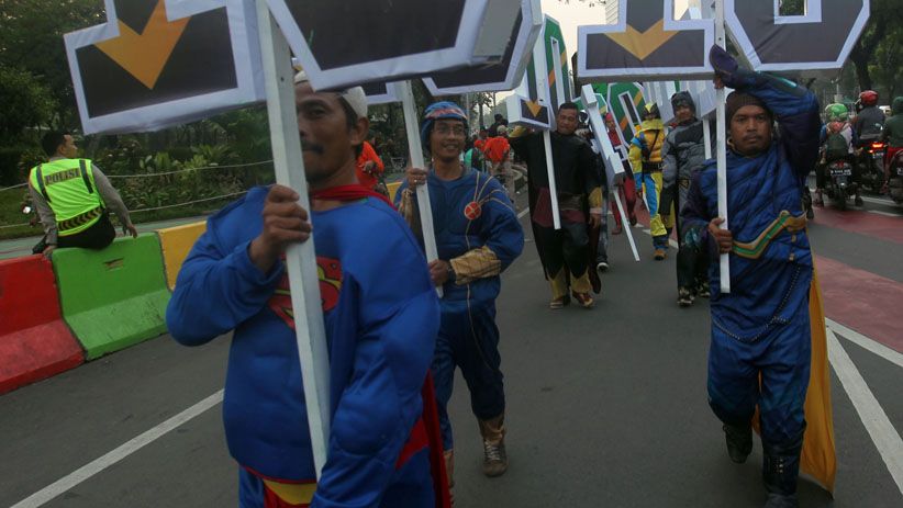 Superhero Ramaikan Karnaval Kampanye Damai Pemilu 2019 - Bagian 3
