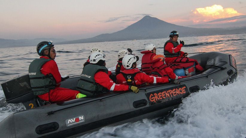 Aksi Greenpeace dan Grup Band Boomerang Duduki Kapal Penyuplai Sawit - Bagian 1