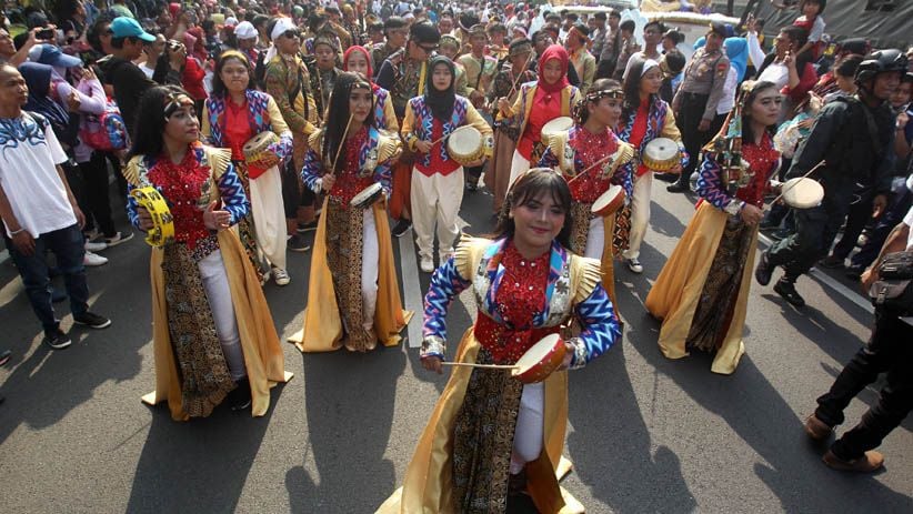 Meriahnya Pawai Obor Asian Para Games 2018 di Jakarta - Bagian 3