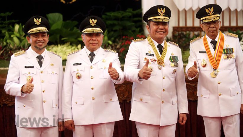 Presiden Jokowi Lantik Gubernur Sumatera Selatan dan Kalimantan Timur