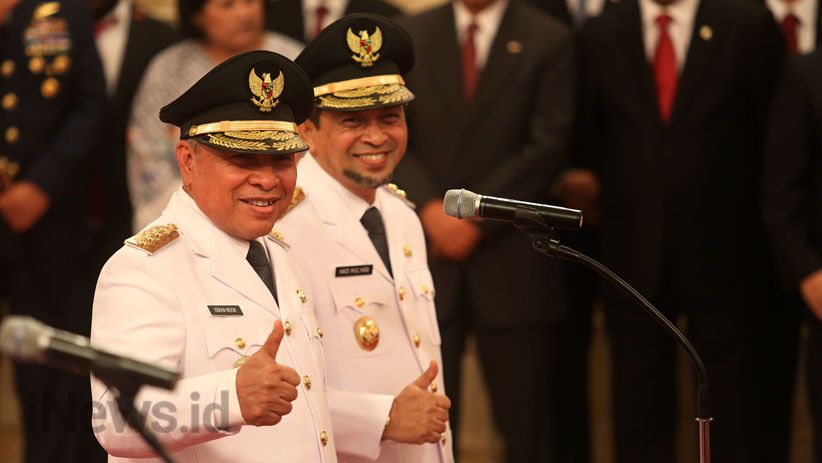 Presiden Jokowi Lantik Gubernur Sumatera Selatan dan Kalimantan Timur