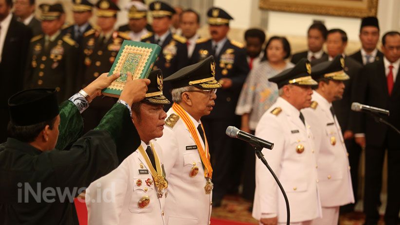 Presiden Jokowi Lantik Gubernur Sumatera Selatan dan Kalimantan Timur