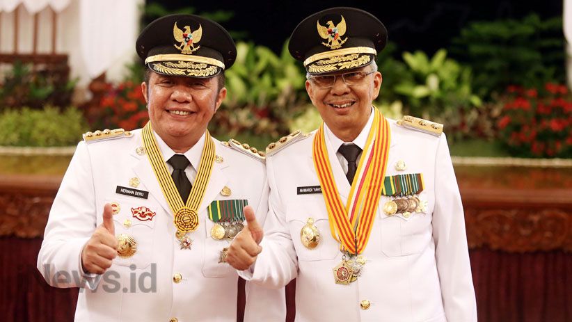 Presiden Jokowi Lantik Gubernur Sumatera Selatan dan Kalimantan Timur