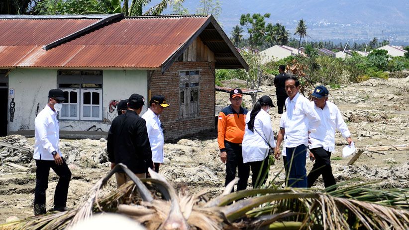 Pantau Penanganan Bencana, Jokowi Kunjungi Lokasi Gempa Palu - Bagian 3
