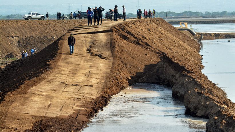 Sepanjang 200 Meter Tanggul Penahan Lumpur Lapindo Amblas