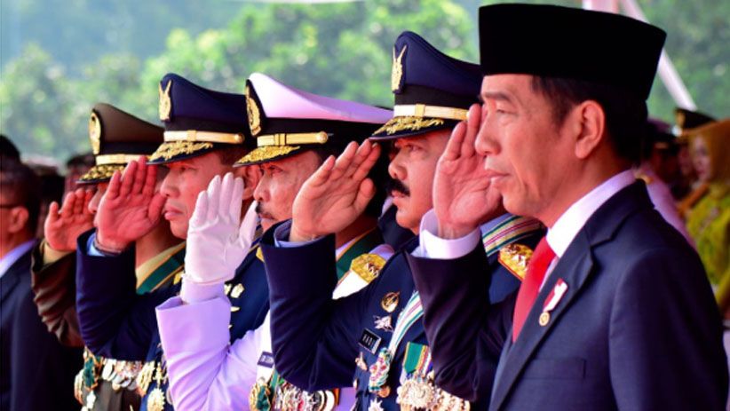 Upacara HUT ke-73 TNI Berlangsung Sederhana - Bagian 1