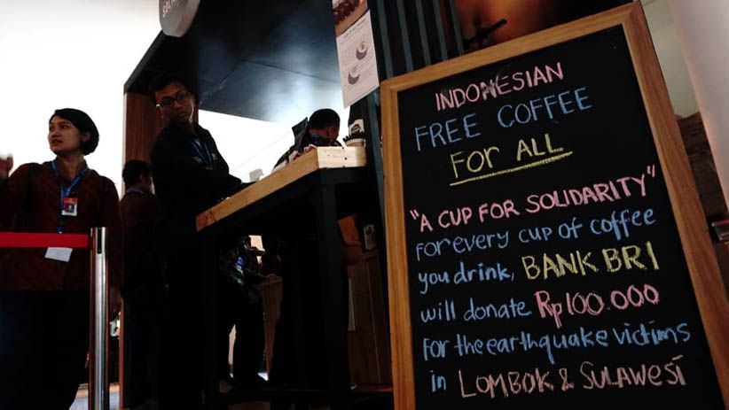 Bos IMF Menikmati Kopi Nusantara di Booth Bank BRI - Bagian 4