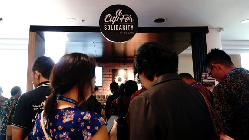 Bos IMF Menikmati Kopi Nusantara di Booth Bank BRI - Bagian 5